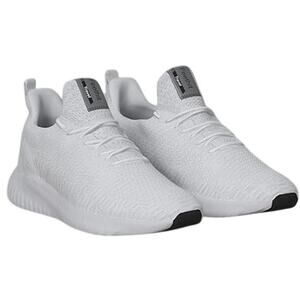 Feethit Mens Size 9 White Sneakers Lace Up Round Toe Lace Up Athletic Shoes